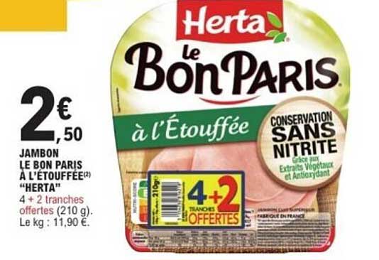 JAMBON LE BON PARIS À L’ÉTOUFFÉE HERTA