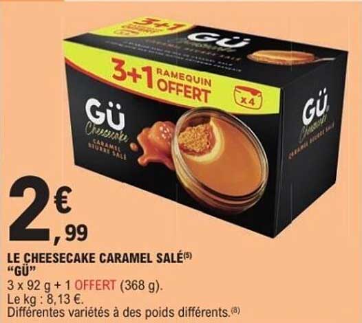 LE CHEESECAKE CARAMEL SALÉ “GÜ”
