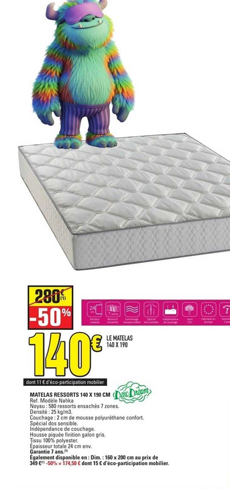 LE MATELAS 140 X 190