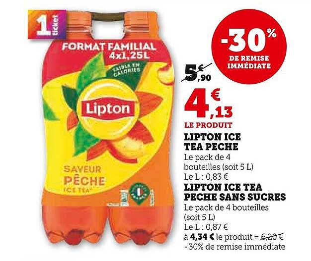 LIPTON ICE TEA PECHE