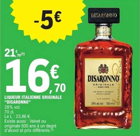 LIQUEUR ITALIENNE ORIGINALE "DISARONNO"