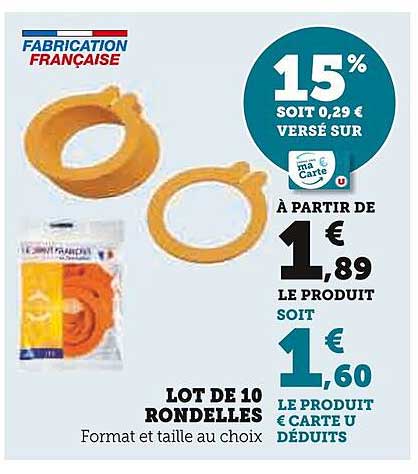 LOT DE 10 RONDELLES