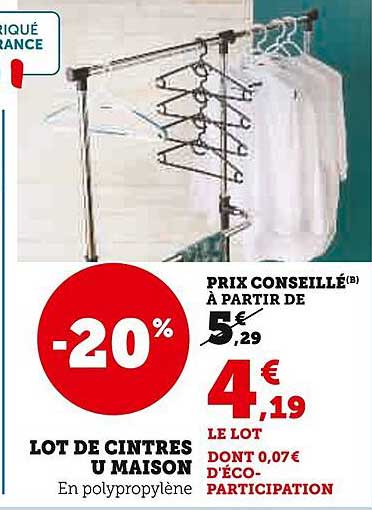 LOT DE CINTRES U MAISON