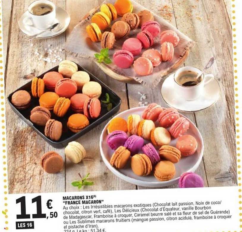 MACARONS X16 "FRANCE MACARON"