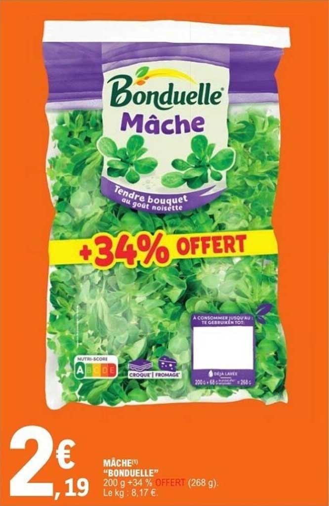 Mâche Bonduelle 200 g + 34% OFFERT