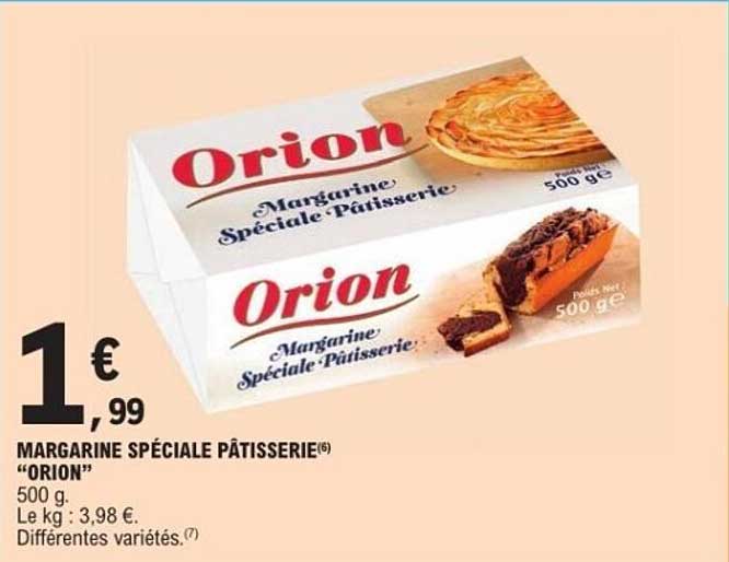 MARGARINE SPÉCIALE PÂTISSERIE "ORION"