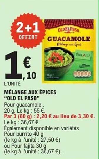 MÉLANGE AUX ÉPICES "OLD EL PASO"