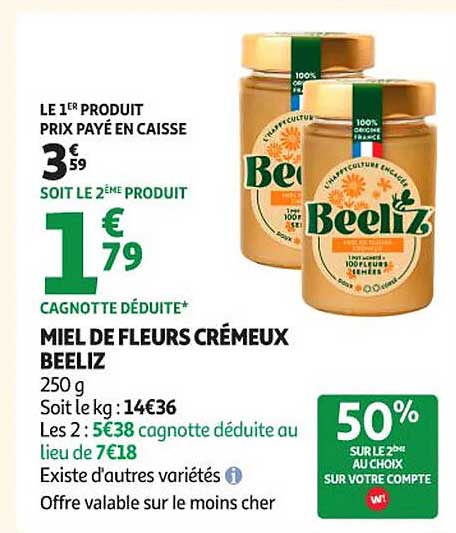 MIEL DE FLEURS CRÉMEUX BEELIZ