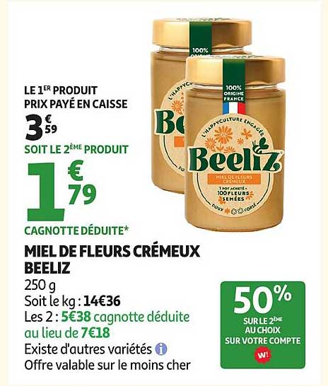 MIEL DE FLEURS CRÉMEUX BEELIZ