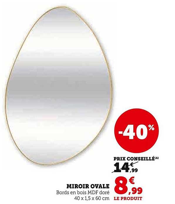 MIROIR OVALE