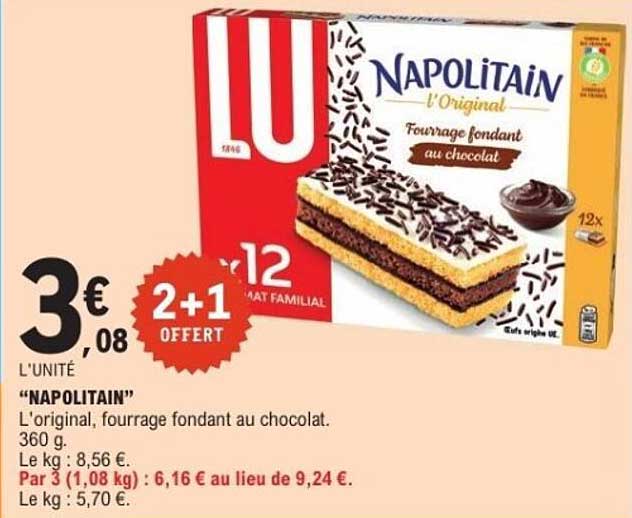 NAPOLITAIN l'Original - Fourrage fondant au chocolat