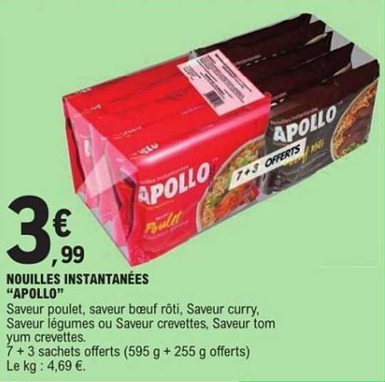 NOUILLES INSTANTANÉES "APOLLO"
