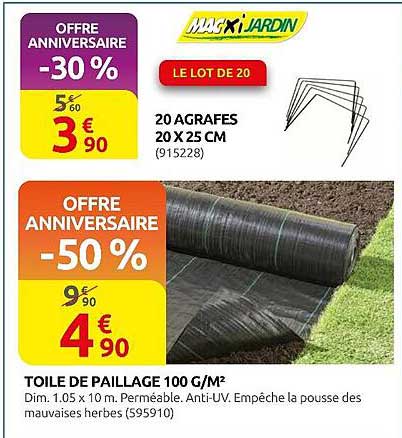 OFFRE ANNIVERSAIRE -50%