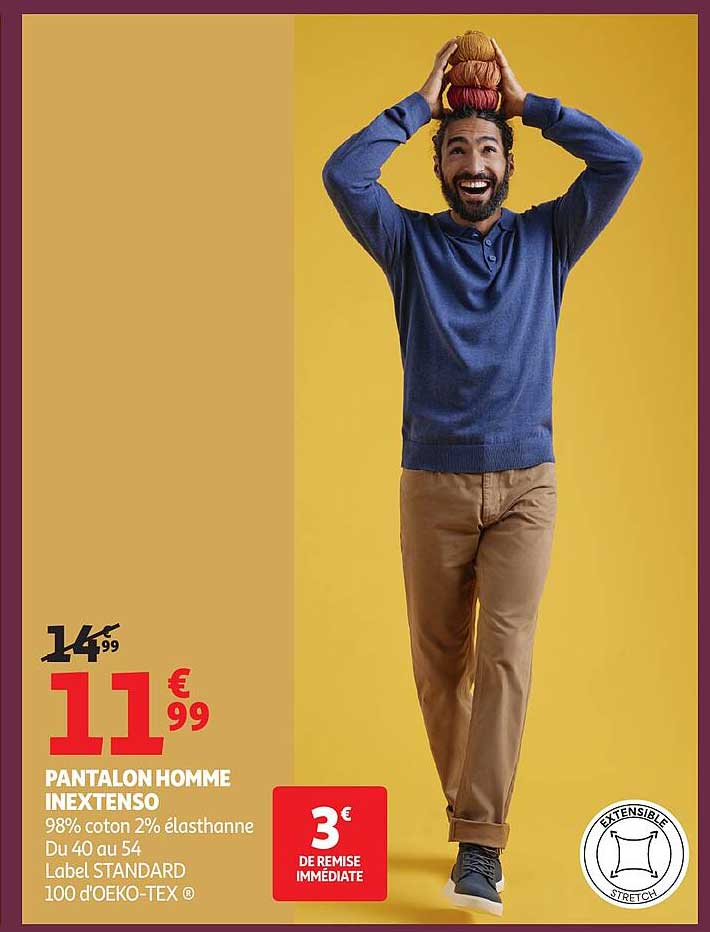 PANTALON HOMME INEXTENSO