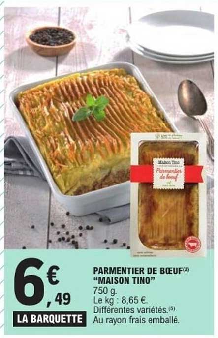 PARMENTIER DE BŒUF "MAISON TINO"