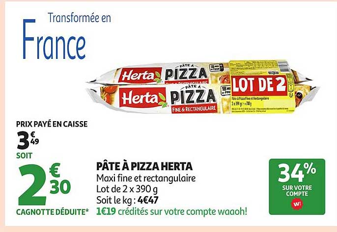 PÂTE À PIZZA HERTA