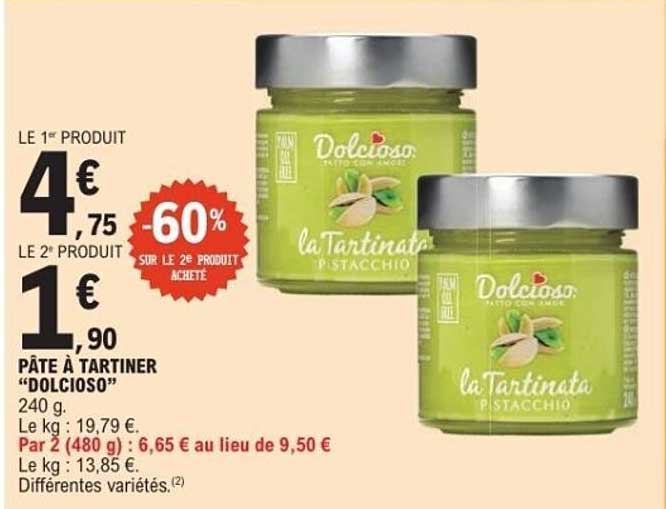 PÂTE À TARTINER "DOLCIOSO"