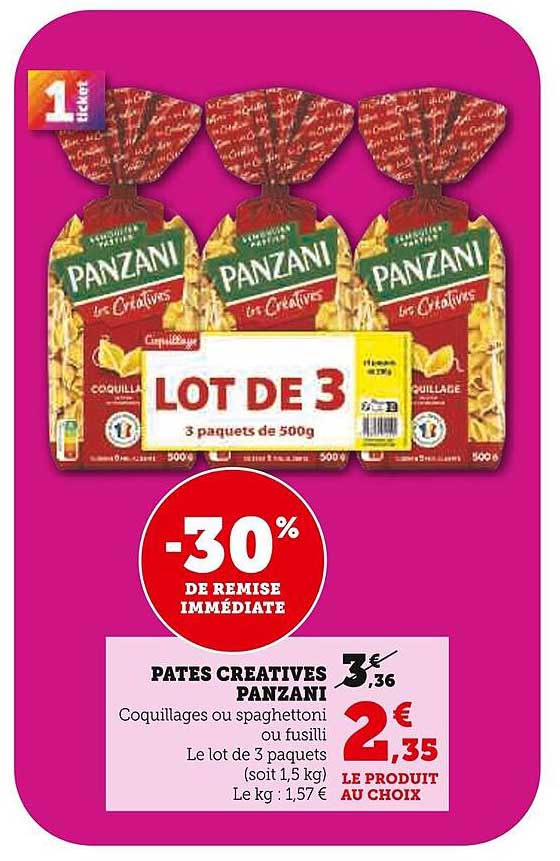 PATES CREATIVES PANZANI