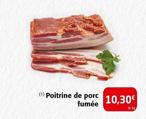 Poitrine de porc fumée
