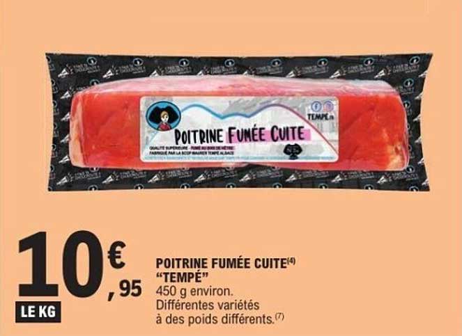 POITRINE FUMÉE CUITE "TEMPÉ"