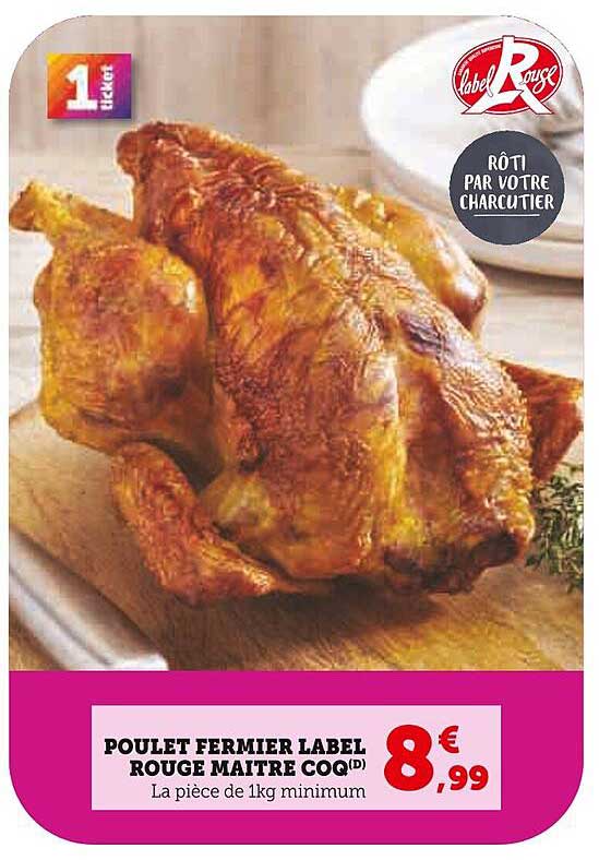 POULET FERMIER LABEL ROUGE MAITRE COQ(D)