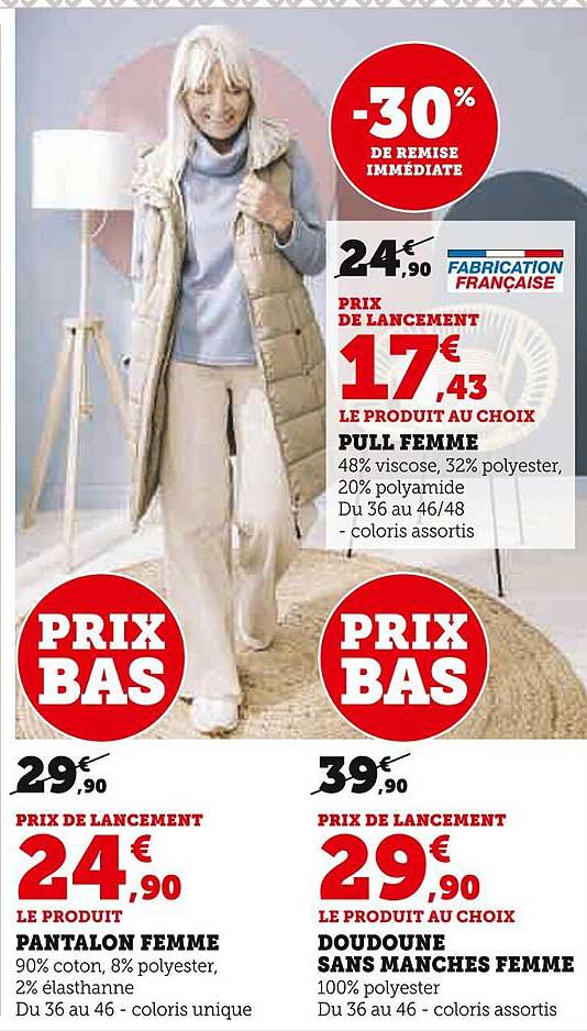 PRIX DE LANCEMENT PULL FEMME