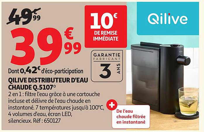 QILIVE DISTRIBUTEUR D'EAU CHAUDE Q.5107