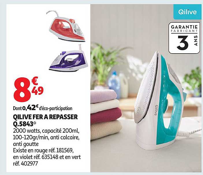 QLIVE FER A REPASSER Q.5843*
