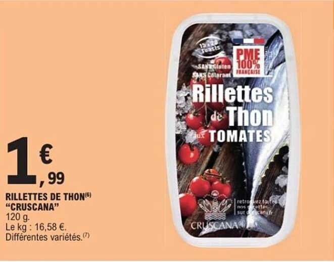 Rillettes de Thon "Cruscana" aux Tomates