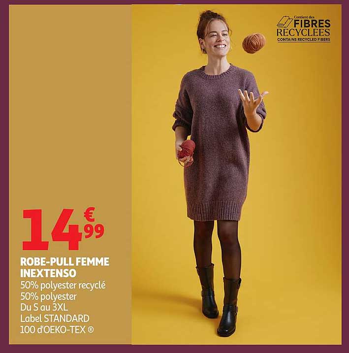 ROBE-PULL FEMME INEXTENSO