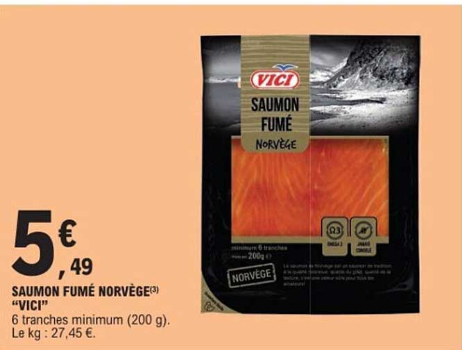 SAUMON FUMÉ NORVÈGE "VICI"