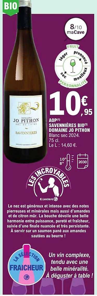 SAVENNIÈRES BIO DOMAINE JO PITHON