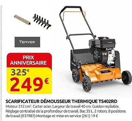 SCARIFICATEUR DÉMOUSSEUR THERMIQUE TS402RD