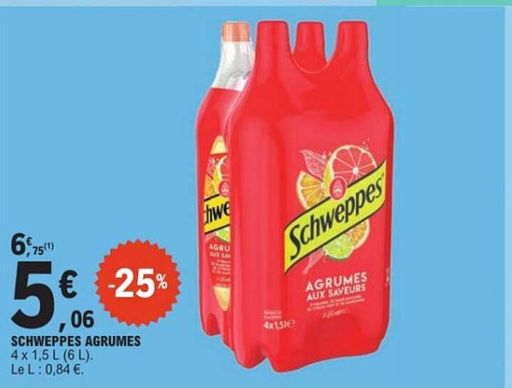 SCHWEPPES AGRUMES -25%
