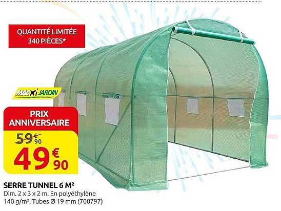 SERRE TUNNEL 6 M²