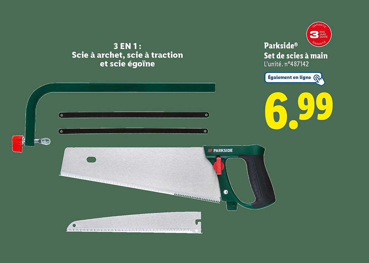 Set de scies à main
