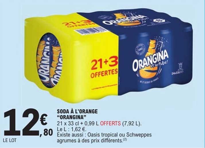 SODA À L'ORANGE "ORANGINA"