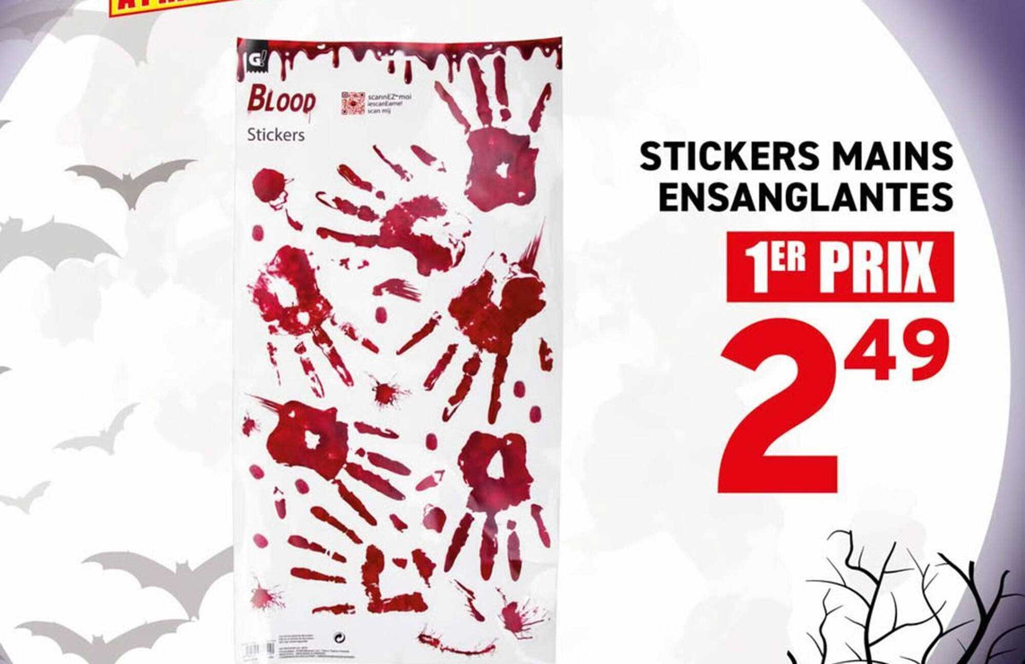 STICKERS MAINS ENSANGLANTES