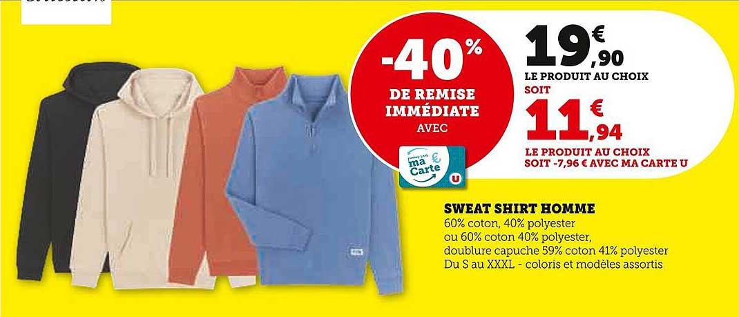 SWEAT SHIRT HOMME