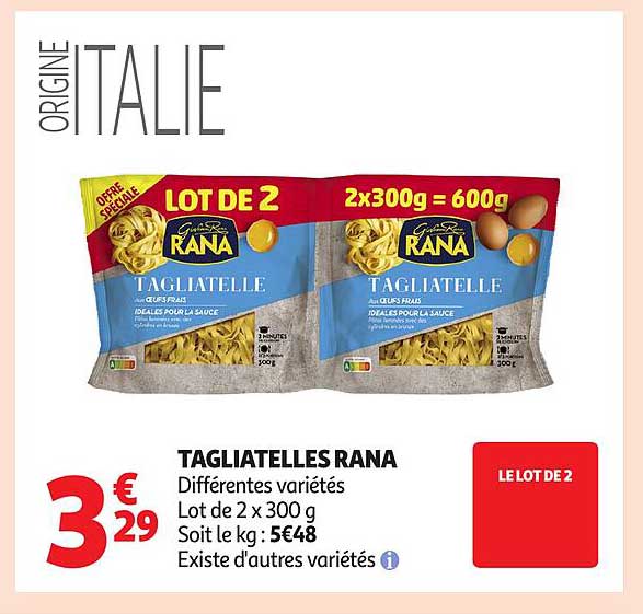 TAGIATELLES RANA