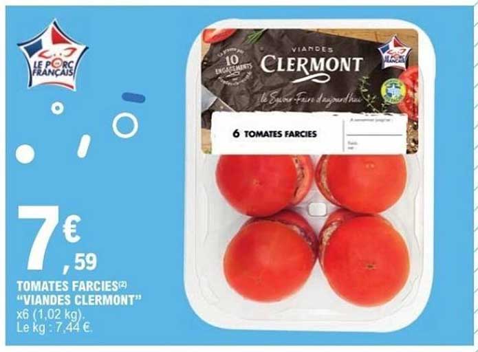 TOMATES FARCIES "VIANDES CLERMONT"