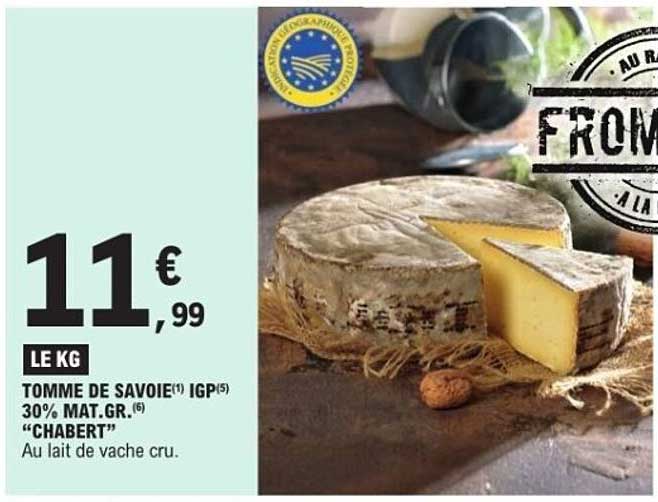 TOMME DE SAVOIE IGP 30% MAT.GR. "CHABERT"