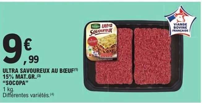 ULTRA SAVOUREUX AU BŒUF 15% MAT.GR. SOCOPA