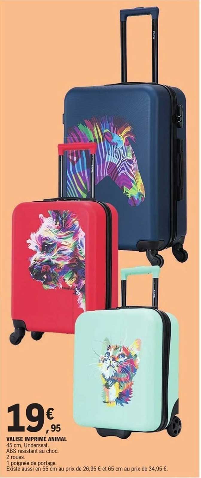 VALISE IMPRIMÉ ANIMAL