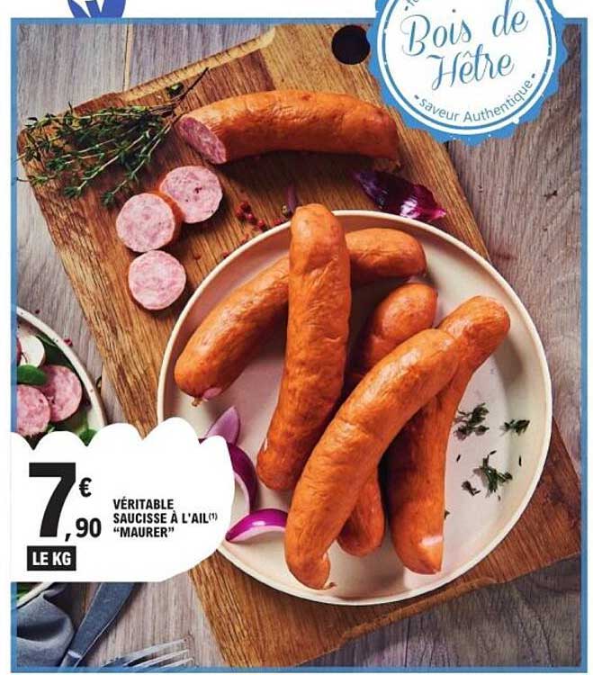 VÉRITABLE SAUCISSE À L'AIL MAURER