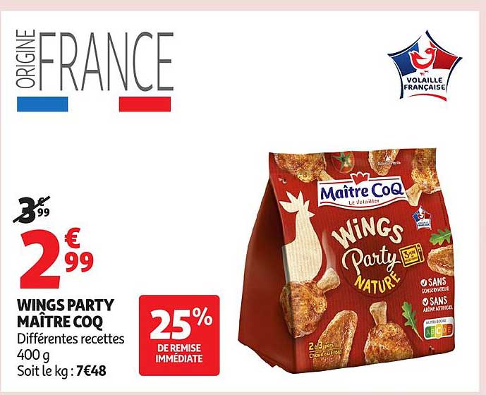 WINGS PARTY MAÎTRE COQ