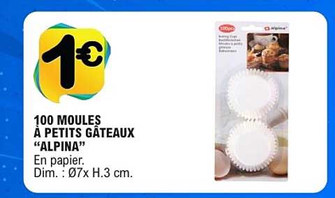 100 MOULDS À PETITS GÂTEAUX “ALPINA”