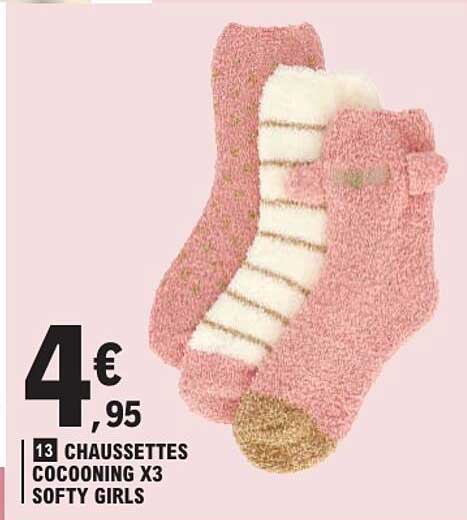 13 CHAUSSETTES COCOONING X3 SOFTY GIRLS