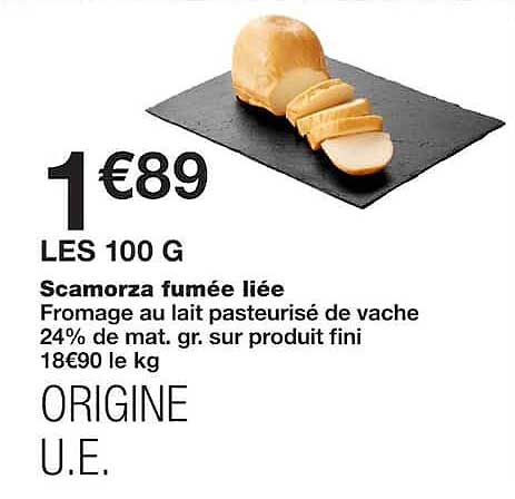 1€89 LES 100 G
