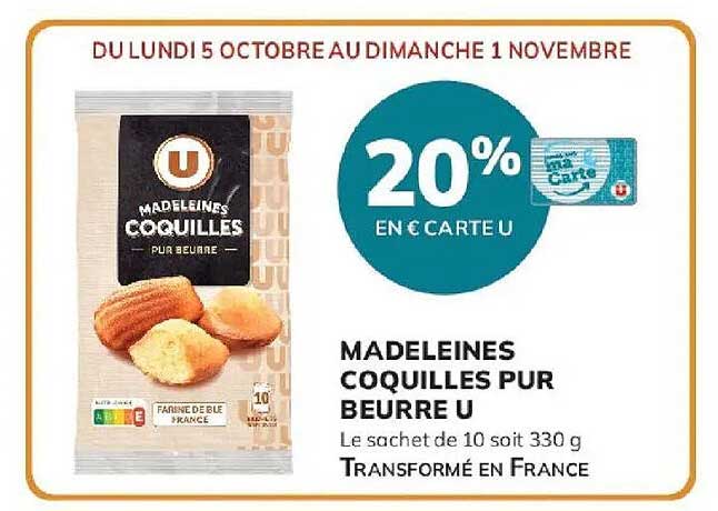 20% EN € CARTE U